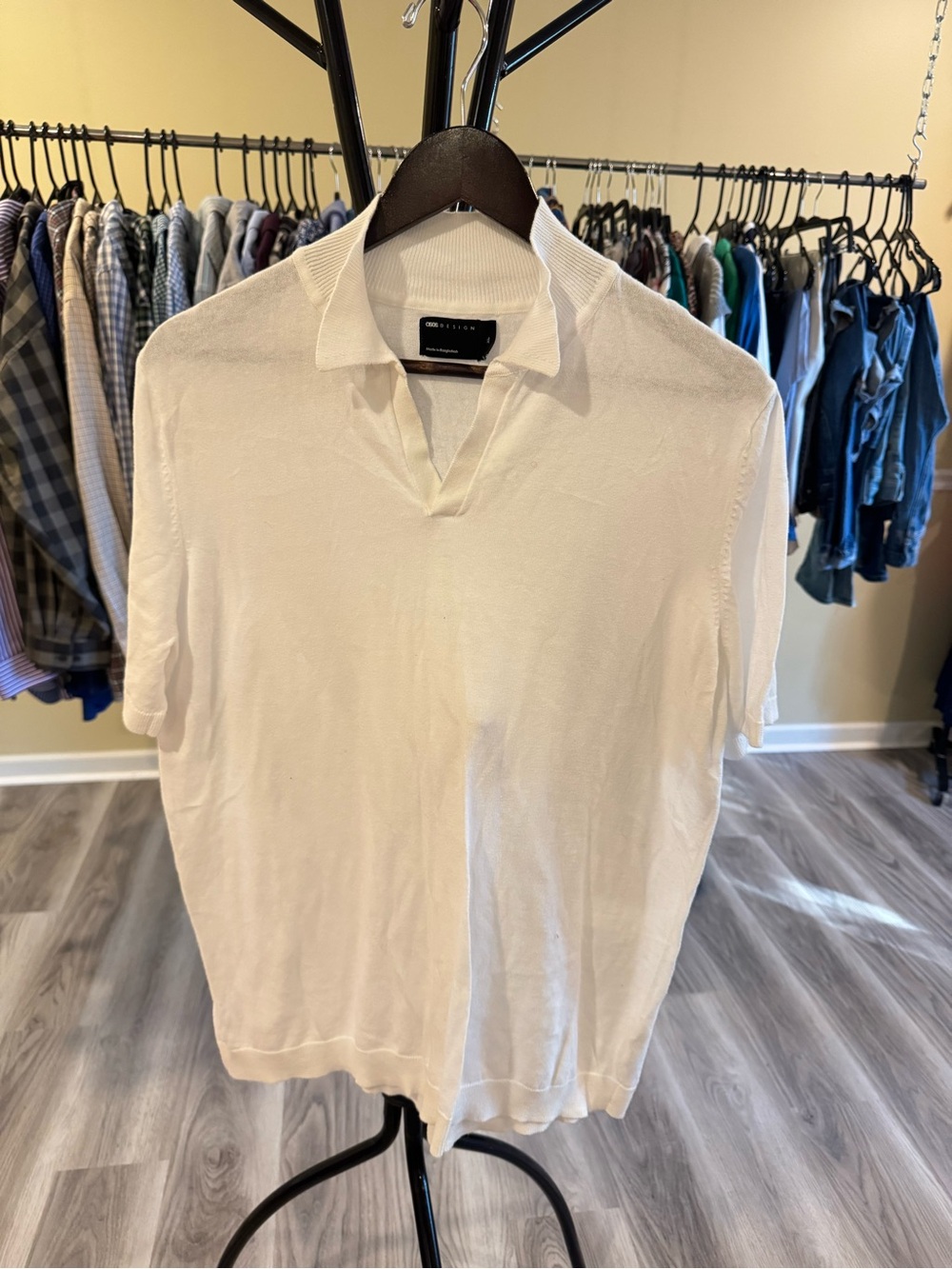 ASOS Open-Collar Knit Polo